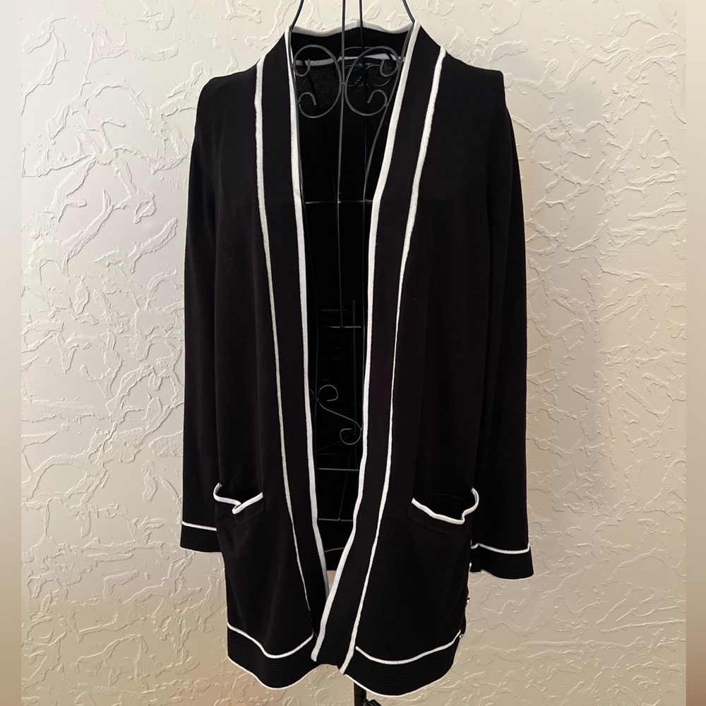 Liz Claiborne Chanel Vibes Open Cardigan